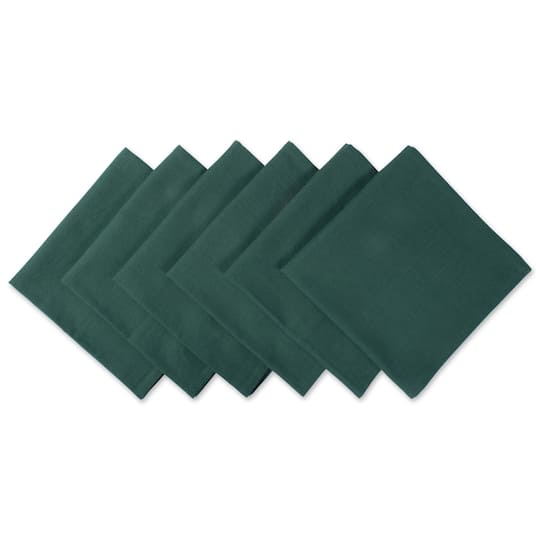 DII® Oversized Napkin, 6ct. in Dark Green | 20" x 20" | Michaels®